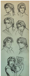 Flynn Rider Sketches by EternaLegend