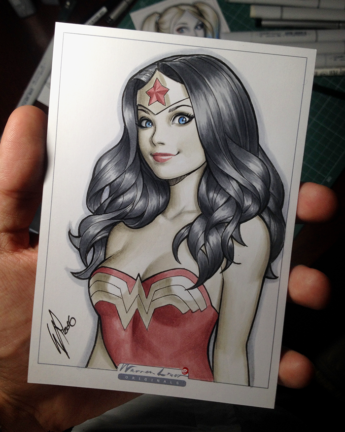Copic Wonder Woman by WarrenLouw