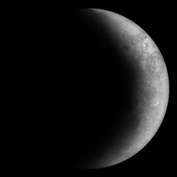 Waxing Crescent Moon by Kittenpants