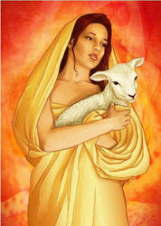 Brigid at Imbolc by Kittenpants