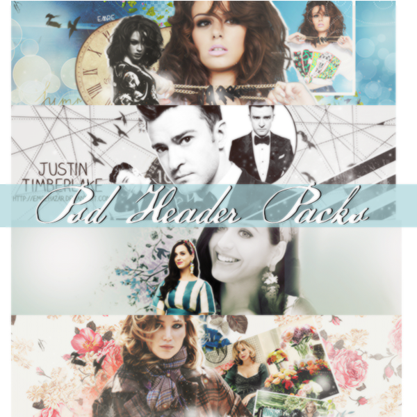 PSD Header Pack by EmreHazar
