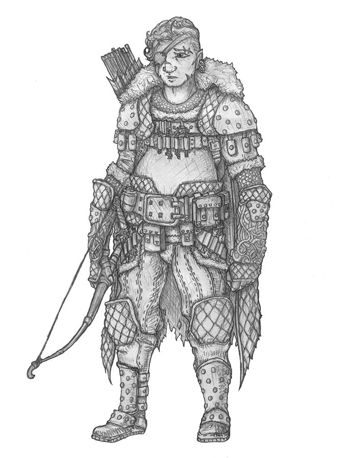 Ombert Bramblefoot - Halfling Rogue/Ranger by s0ulafein