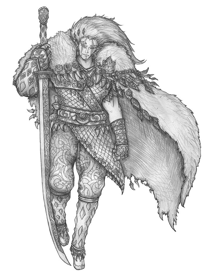 Soulafein Saerah 2.0 - Wood elf Barbarian by s0ulafein