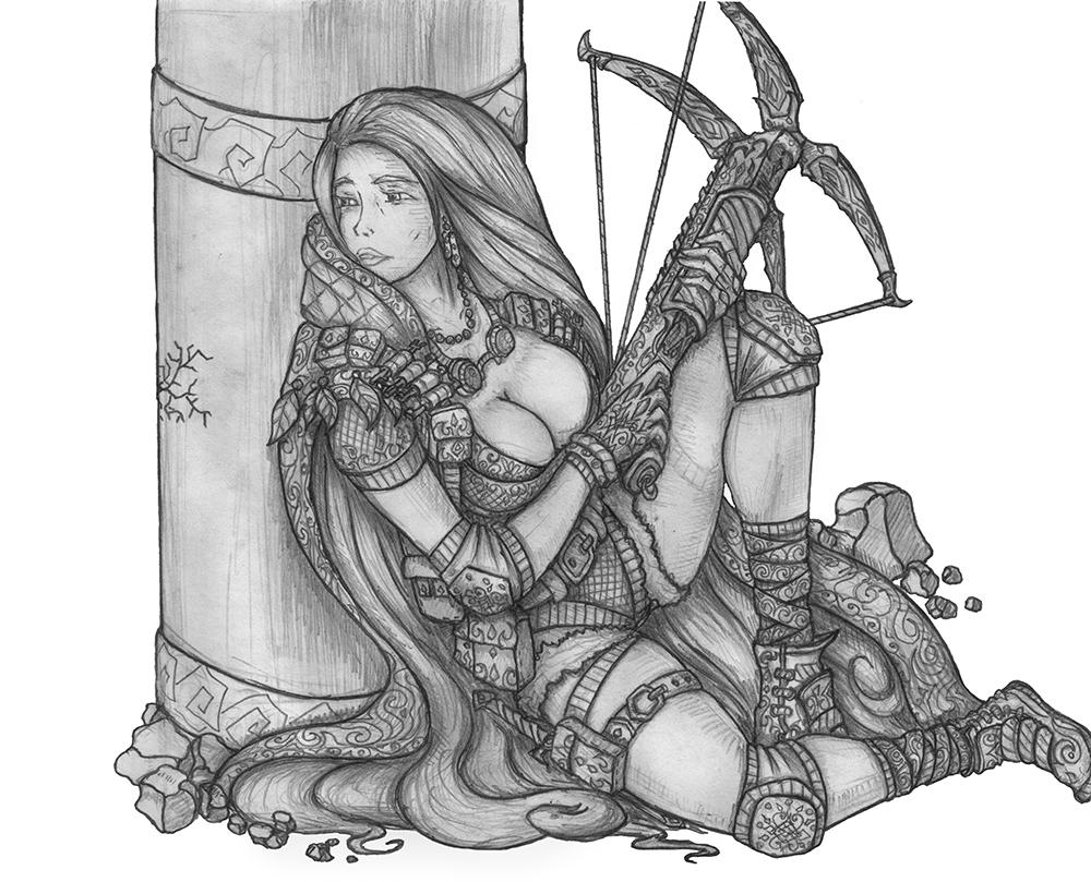 Leetah - Halfling Rogue/Fighter/Shadowdancer by s0ulafein