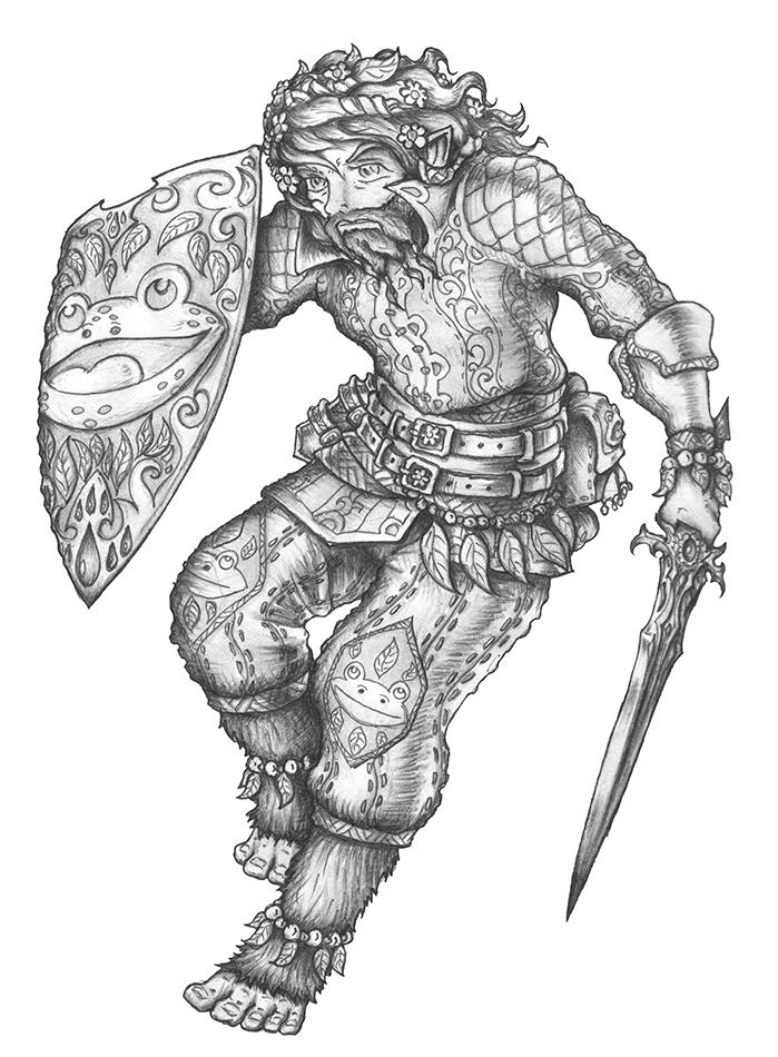 Buhovert The Victorious - Halfling Paladin by s0ulafein