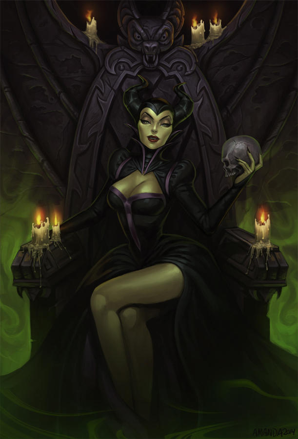 Maleficent fan art by Amanda-Kihlstrom