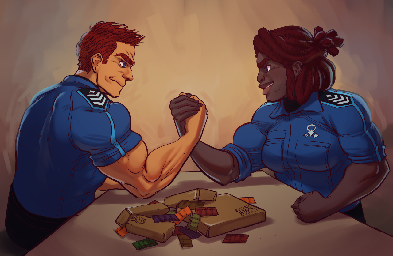 High Steaks Arm Wrestling by MisterCrowbar