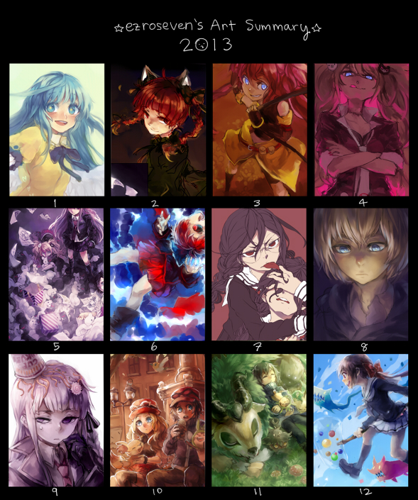 Art Summary 2013 by ezroseven