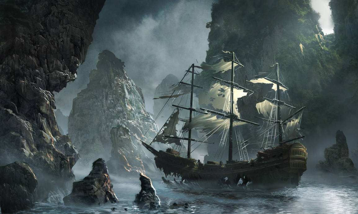 Ghost ship approaching by Matchack
