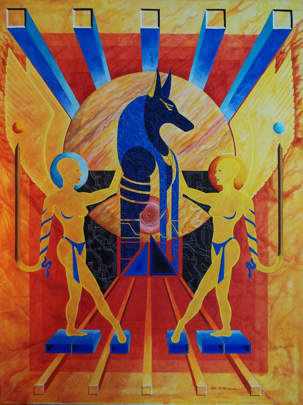The Atomic Seduction of Anubis by Io and Europa by A-D-McGowan The Atomic Seduction of Anubis by Io and Europa by A-D-McGowan