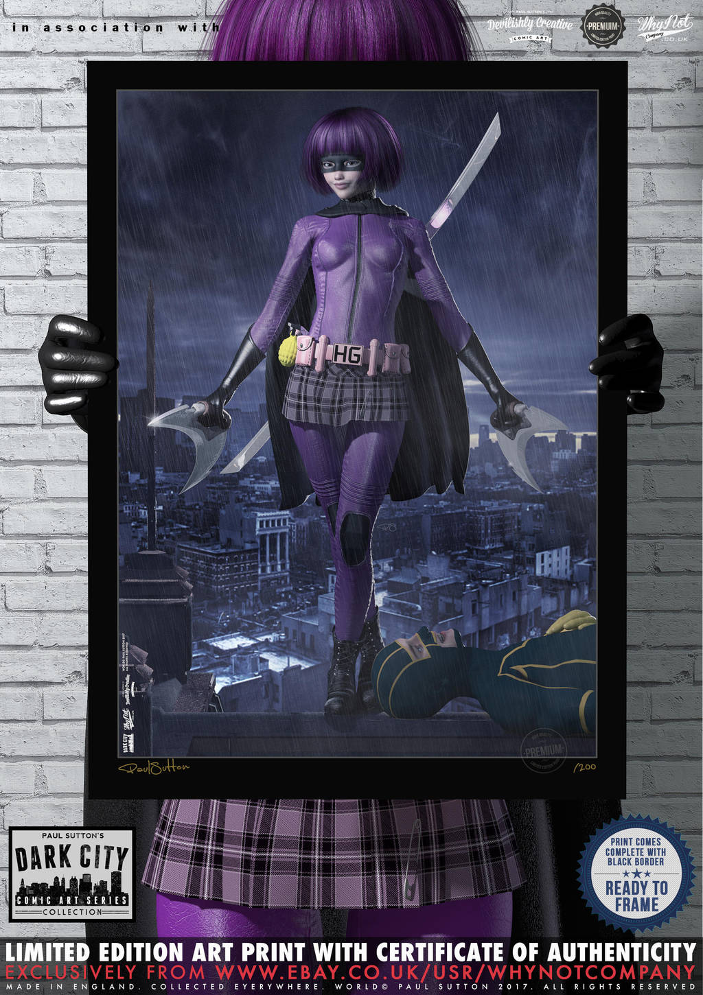 Hit-Girl, Kick-Ass 'Dark City' Series by PaulSuttonArt