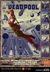 Lady Deadpool 'Pulp Friction in the Sky' Art Print by PaulSuttonArt