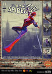 Spider-Girl 'Pulp Friction in the Sky' Art Print by PaulSuttonArt