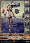 Harley Quinn 'Pulp Friction in the Sky' Art Print by PaulSuttonArt