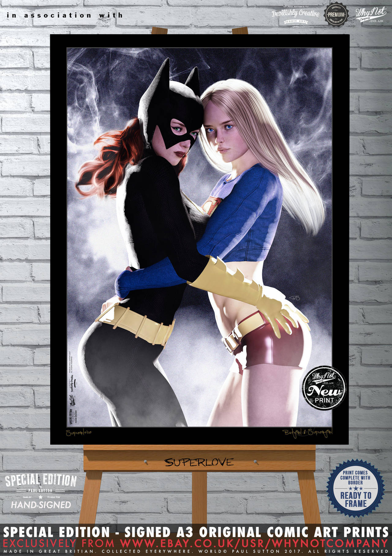 Superlove - Batgirl and Supergirl by PaulSuttonArt