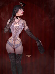 La Corset Tattoo (Cassia) by PaulSuttonArt