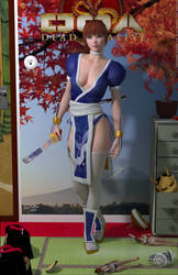 Kasumi DOA 'Teenage Bedroom Heroines' Series by PaulSuttonArt
