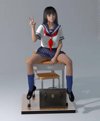 Model Pupil (Finished) by PaulSuttonArt