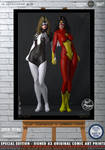 Julia Carpenter and Jessica Drew Spider-Woman I by PaulSuttonArt