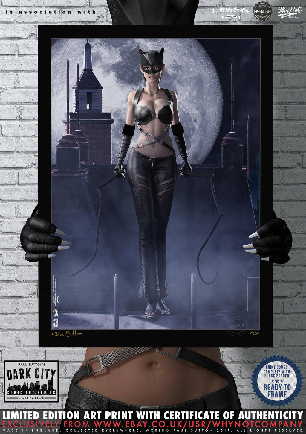 Halle Berry Catwoman 'Dark City' Series by PaulSuttonArt