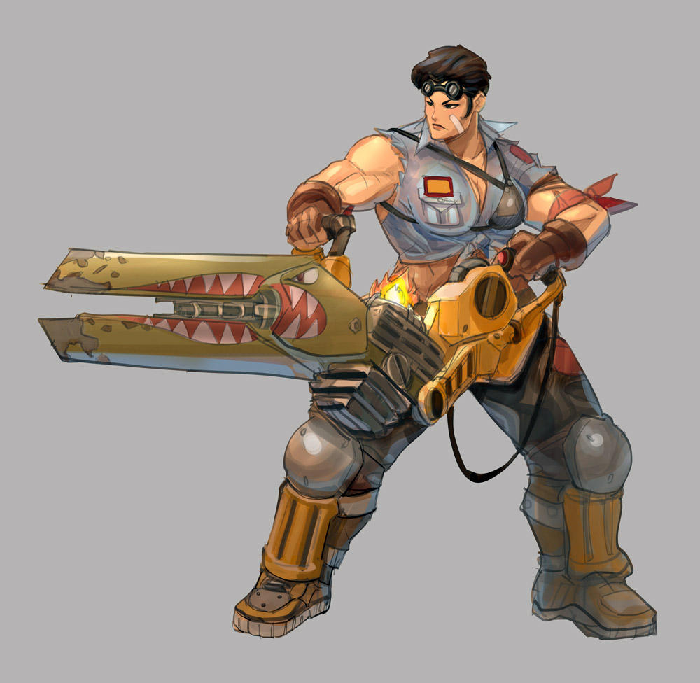 Overwatch Junker Zarya skin concept by kewminus