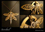 Steampunk pendant : Swordtail1 by azazel-is-burning