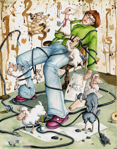 Counting Sheep by Foozyschtuff