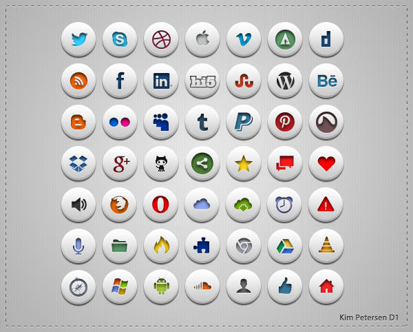 Simple Social Icons by slayerD1