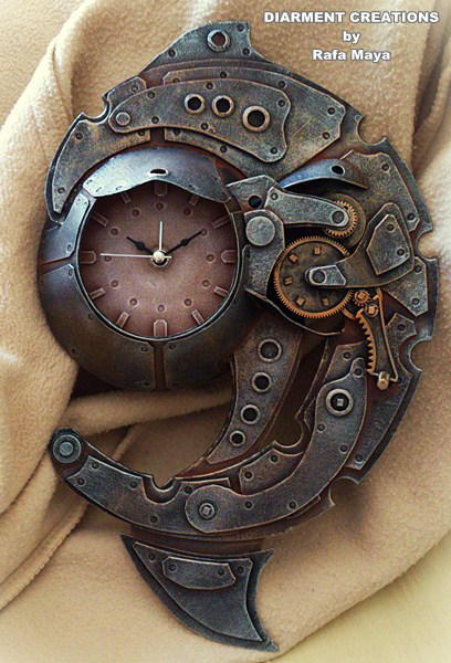 Steampunk Clock Spiral by Diarment