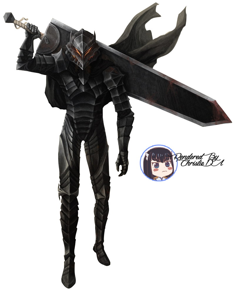 Guts The Black Swordsman Render by ChristieDA on DeviantArt