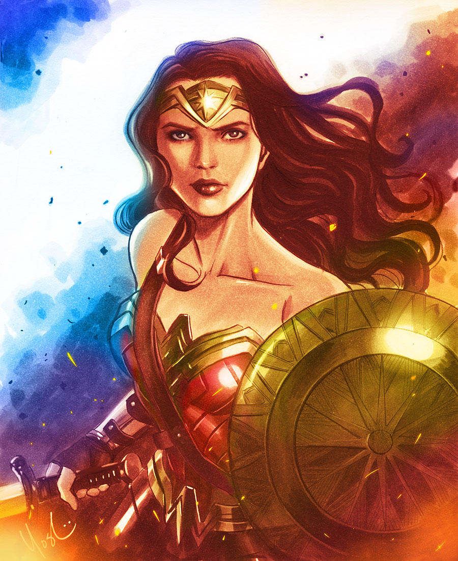 Wonder Woman Gadot Color by Protokitty