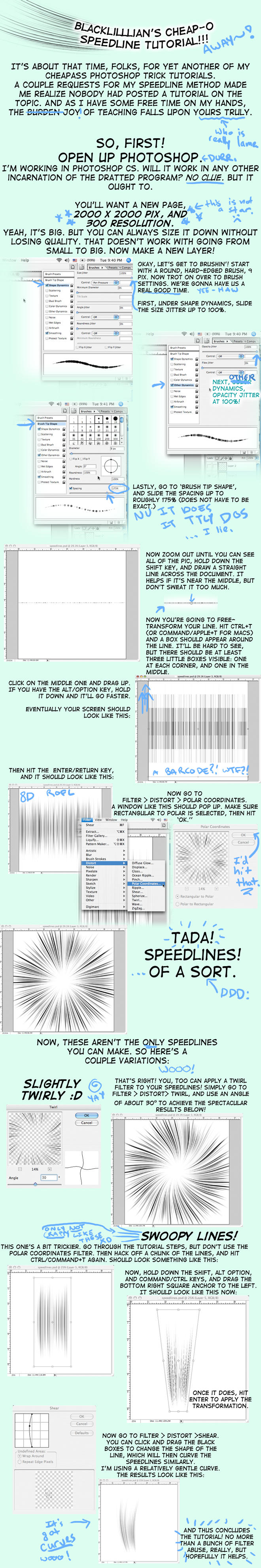 Speedline Tutorial by terriblenerd