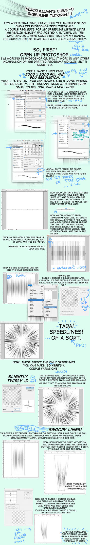 Speedline Tutorial by terriblenerd