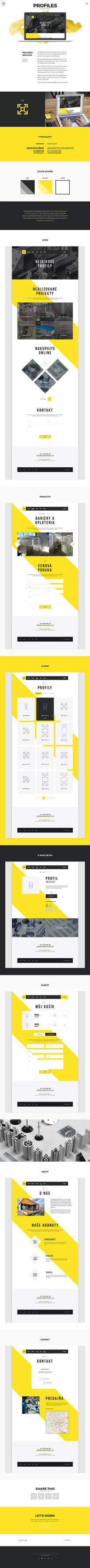 Web design projetc - Profiles by jurajmolnar