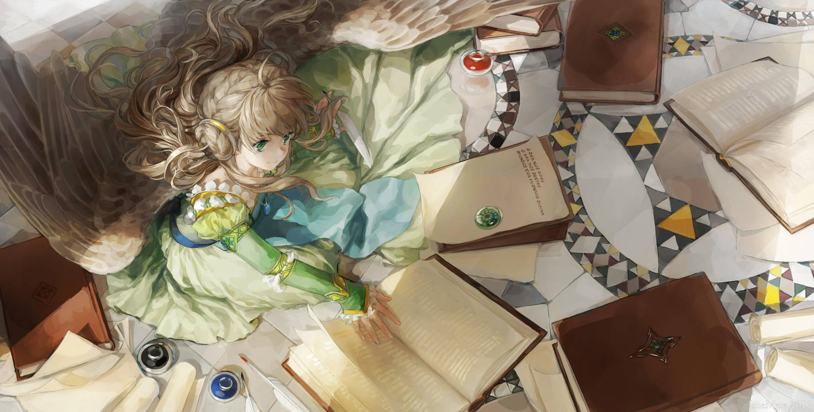Old Books (with making) by JaneMere