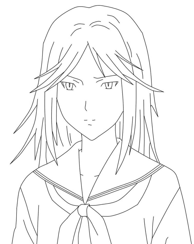Anime Girl Cat Style Ver No Color By Xanloz On Deviantart
