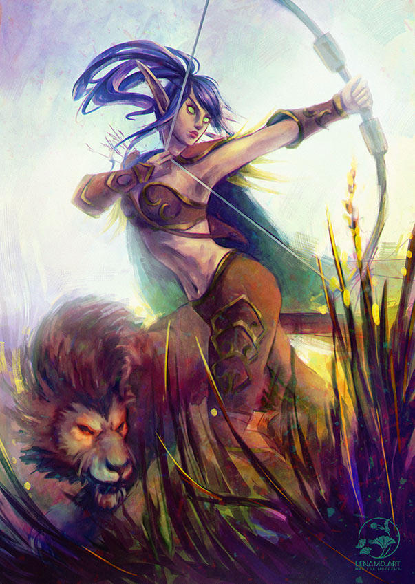 Commission: Blackvelvet and Talon by LenamoArt