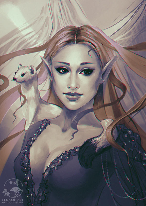 Commission sketch: Ariel by LenamoArt