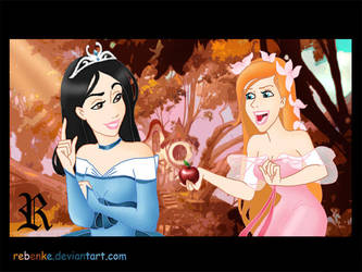 Nancy and Giselle by rebenke