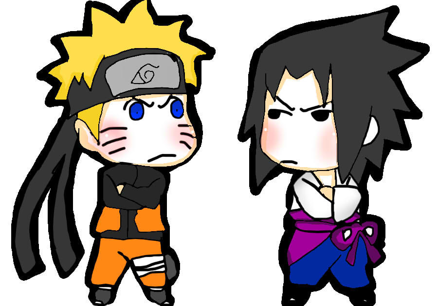 Chibi Naruto Vs Sasuke By Iota Naka Chibi Naruto Vs Sasuke By Iota Naka