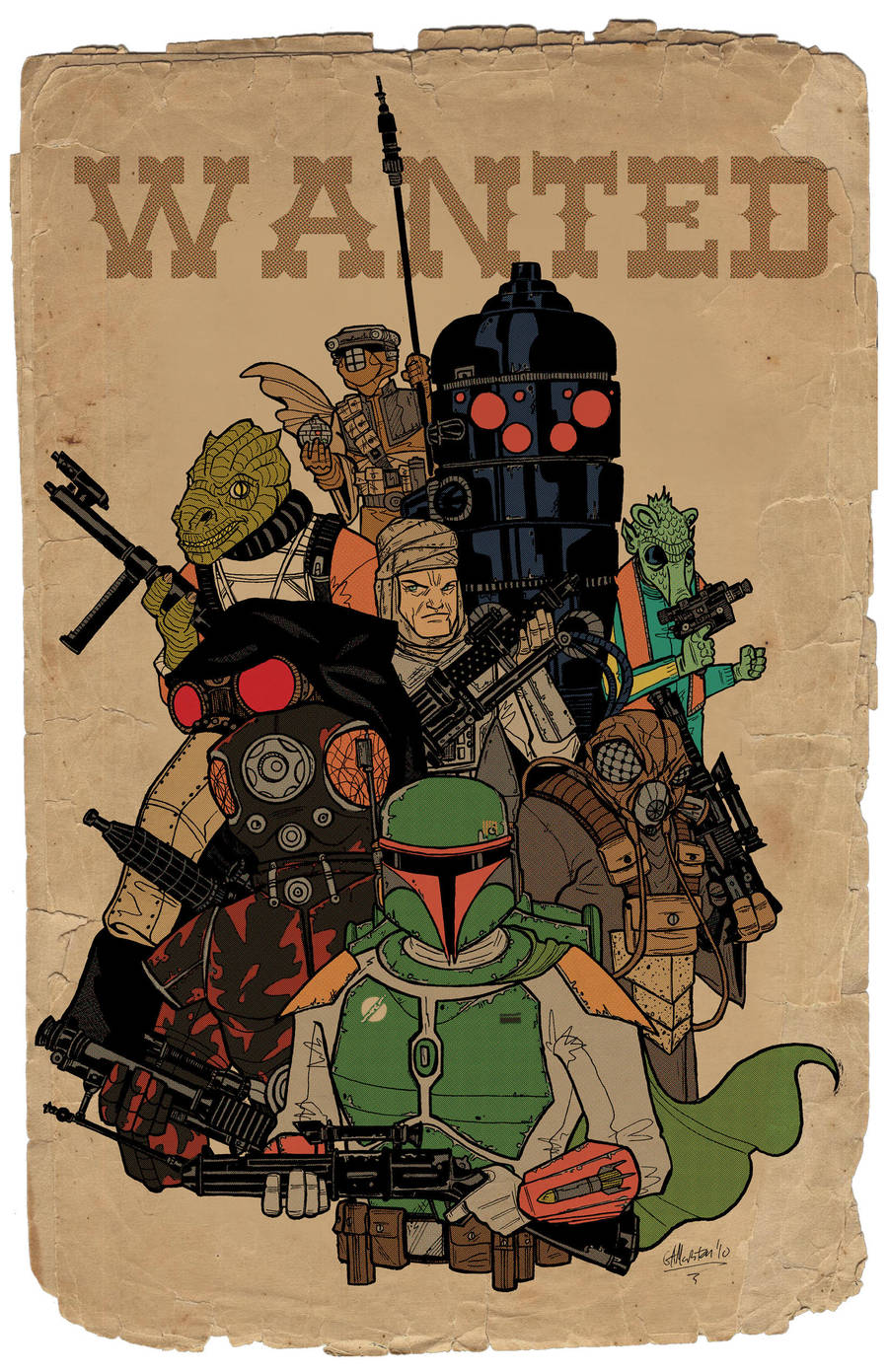 Bounty Hunters color by tedkordlives