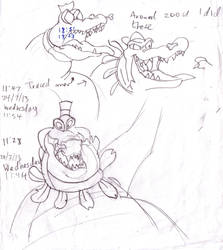 King Gator re sketch by b1k