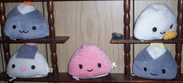 rice ball plushies :D by twilightmoon86