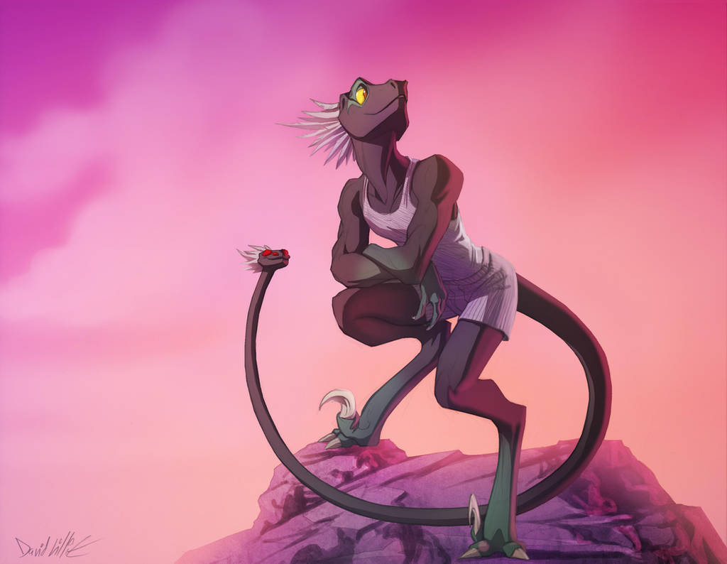 Hal Pinup Sunset by Dreamkeepers