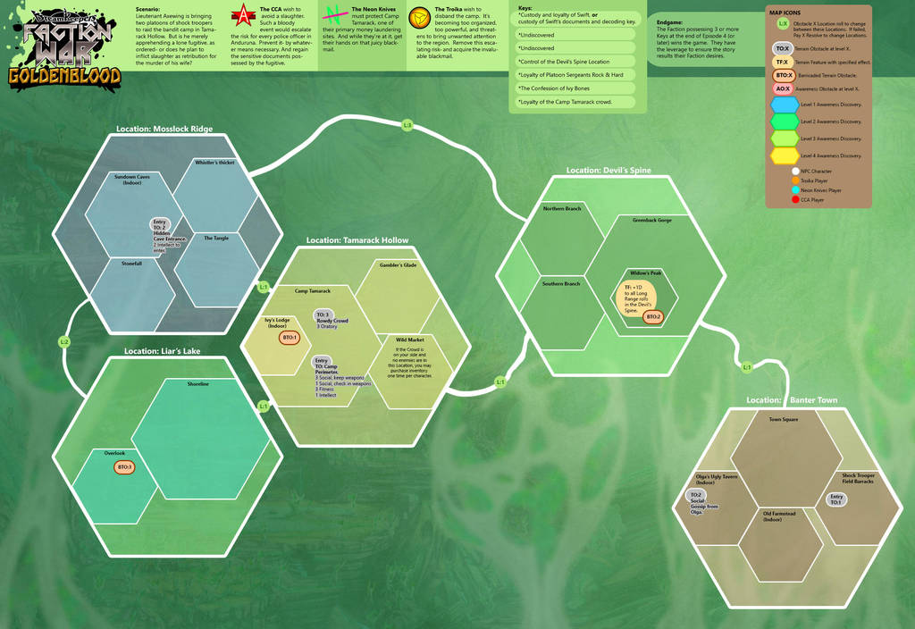 Goldenblood Map by Dreamkeepers