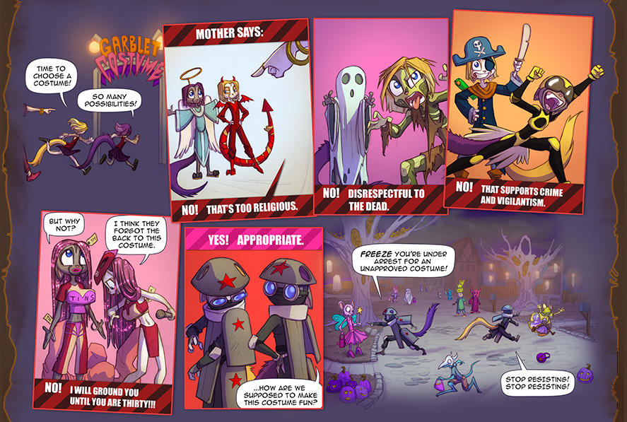 Halloween Prelude Costume Police by Dreamkeepers
