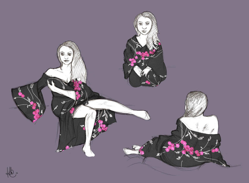 Dr Sketchy - Geisha by KilowattKatie