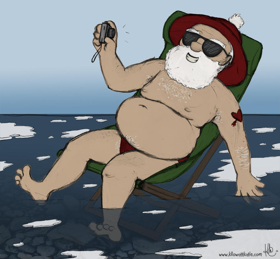 Ho Ho Ho on the Ice Floes by KilowattKatie