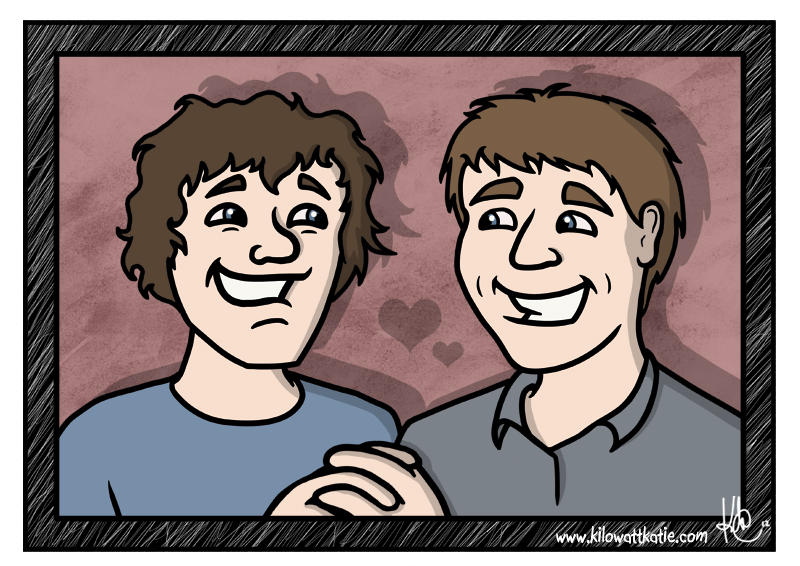 John + Matt's Wedding Invite by KilowattKatie