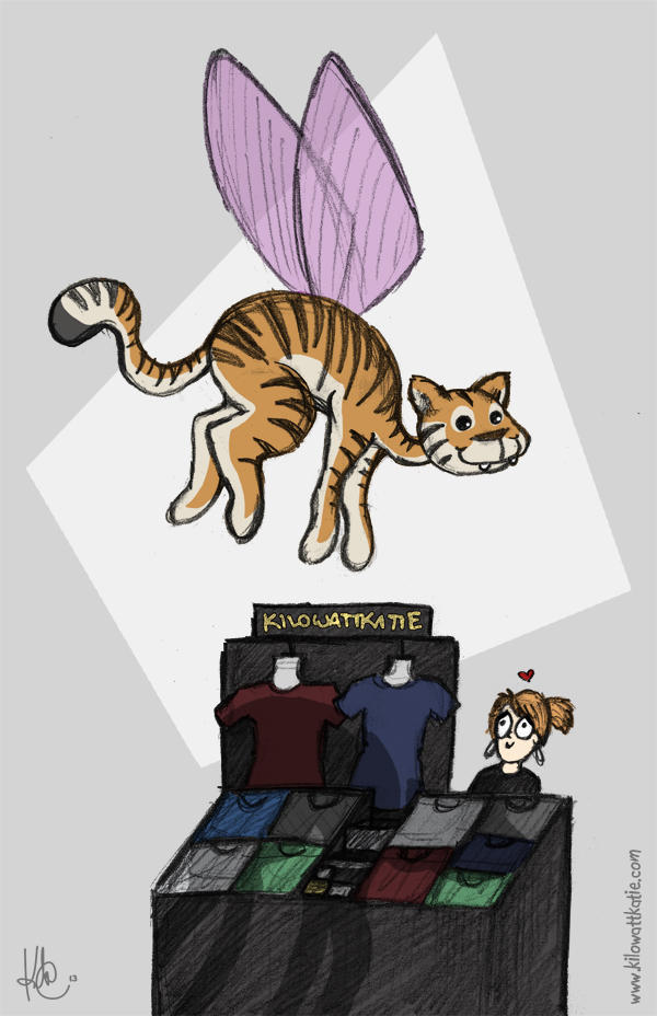 Tigerfly At The Market by KilowattKatie